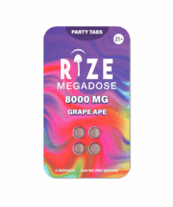 Rize Megadose Party Tabs – Grape Ape 8000mg